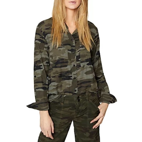 Sanctuary Tops - Sanctuary Camouflage Button Down Shirt